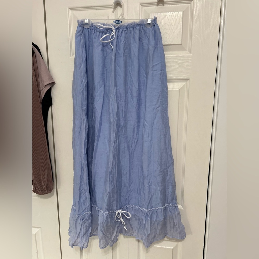 NWOT Blue Ruffled Skirt Set (Amazon) - Picture 2 of 8